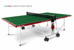 Теннисный стол для помещения Compact Expert Indoor green  proven quality 6042-21 - магазин СпортДоставка. Спортивные товары интернет магазин в Ишиме 