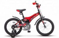 Детский велосипед Stels Jet 16" Z010 черный красный 2022 - магазин СпортДоставка. Спортивные товары интернет магазин в Ишиме 