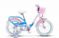 Детский велосипед Stels Pilot-190 16" V030 Белый розовый голубой 2022 - магазин СпортДоставка. Спортивные товары интернет магазин в Ишиме 