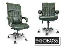Офисное массажное кресло EGO BOSS EG1001 Малахит в комплектации ELITE натуральная кожа - магазин СпортДоставка. Спортивные товары интернет магазин в Ишиме 