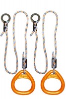 Детские гимнастические кольца треугольные  для ДСК оранжевые  КГ02В - магазин СпортДоставка. Спортивные товары интернет магазин в Ишиме 