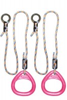 Детские гимнастические кольца треугольные для ДСК розовые КГ02В - магазин СпортДоставка. Спортивные товары интернет магазин в Ишиме 