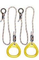 Детские гимнастические кольца треугольные  для ДСК желтые КГ02В - магазин СпортДоставка. Спортивные товары интернет магазин в Ишиме 